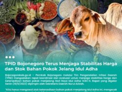 TPID Bojonegoro Terus Menjaga Stabilitas Harga dan Stok Bahan Pokok Jelang Idul Adha