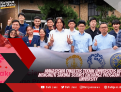 Mahasiswa Fakultas Teknik Universitas Udayana Mengikuti Sakura Science Exchange Program di Tohoku University