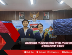 Mahasiswa FP Unud Berjaya Essay Competition 2023 Di Universitas Jember