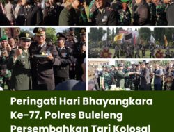 Peringati Hari Bhayangkara Ke-77, Polres Buleleng Persembahkan Tari Kolosal