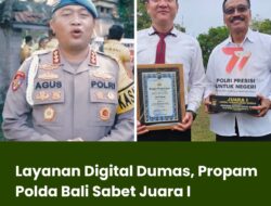 Layanan Digital Dumas, Propam Polda Bali Sabet Juara I
