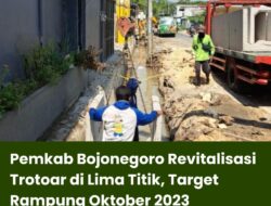 Pemkab Bojonegoro Revitalisasi Trotoar di Lima Titik, Target Rampung Oktober 2023