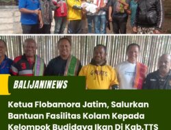 Ketua Flobamora Jatim, Salurkan Bantuan Fasilitas Kolam Kepada Kelompok Budidaya Ikan Di Kab.TTS