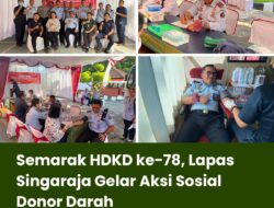 Semarak HDKD ke-78, Lapas Singaraja Gelar Aksi Sosial Donor Darah