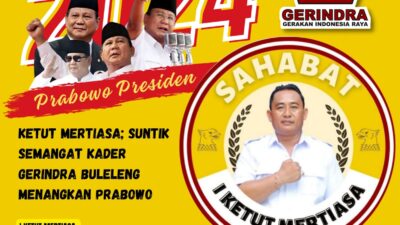 Ketut Mertiasa; Suntik Semangat Kader Gerindra Buleleng Menangkan Prabowo