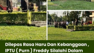 Dilepas Rasa Haru Dan Kebanggaan , IPTU ( Purn ) Freddy Silalahi Dalam Upacara Tradisi Wisuda Purna Bhakti Personil Polres Prabumulih