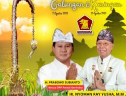 Ir. Nyoman Ray Yusha, M.M, Anggota Fraksi Partai Gerindra DPRD Provinsi Bali Mengucapkan Selamat Hari Raya Galungan & Kuningan Tahun 2023