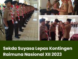 Sekda Suyasa Lepas Kontingen Raimuna Nasional XII 2023