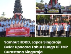 Sambut HDKD, Lapas Singaraja Gelar Upacara Tabur Bunga Di TMP Curastana Singaraja