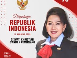 Keluarga Besar R Cemerlang Ucapkan HUT RI ke 78