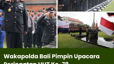 Wakapolda Bali Pimpin Upacara Peringatan HUT Ke-78 Kemerdekaan RI di Mapolda Bali