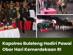 Kapolres Buleleng Hadiri Pawai Obor Hari Kemerdekaan RI