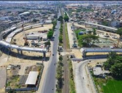 Jalan layang Aloha Sidoarjo Pembangunannya Terus Dikebut