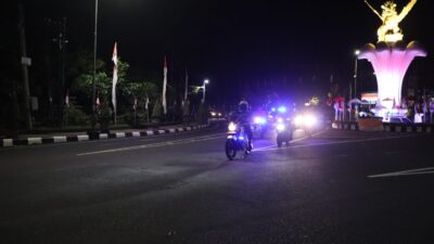 Blue Light Patrol Polres Buleleng Cegah Gangguan Kamtibmas