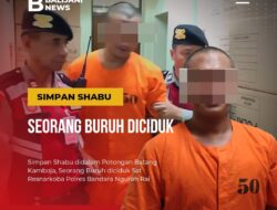 Simpan Shabu didalam Potongan Batang Kamboja, Seorang Buruh diciduk Sat Resnarkoba Polres Bandara Ngurah Rai