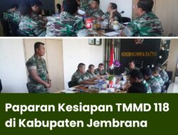 Paparan Kesiapan TMMD 118 di Kabupaten Jembrana
