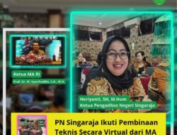 PN Singaraja Ikuti Pembinaan Teknis Secara Virtual dari MA