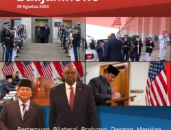 Pertemuan Bilateral Prabowo Dengan MenHan Amerika Serikat di Pentagon Amerika Serikat