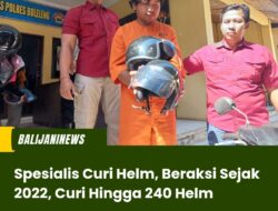 Spesialis Curi Helm, Beraksi Sejak 2022, Curi Hingga 240 Helm