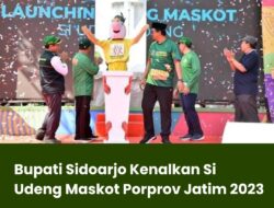 Bupati Sidoarjo Kenalkan Si Udeng Maskot Porprov Jatim 2023
