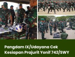 Pangdam IX/Udayana Cek Kesiapan Prajurit Yonif 742/SWY