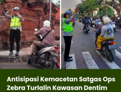 Antisipasi Kemacetan Satgas Ops Zebra Turlalin Kawasan Dentim