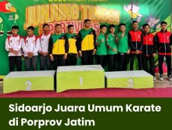 Sidoarjo Juara Umum Karate di Porprov Jatim