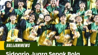 Sidoarjo, Juara Sepak Bola Porprov VIII Jatim 2023