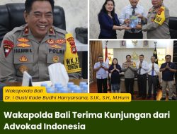Wakapolda Bali Terima Kunjungan dari Advokad Indonesia