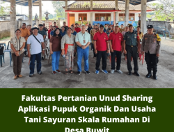 Fakultas Pertanian Unud Sharing Aplikasi Pupuk Organik Dan Usaha Tani Sayuran Skala Rumahan Di Desa Buwit