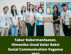 Tabur Kebermanfaatan, Himanika Unud Gelar Bakti Sosial Communication Vaganza 2023