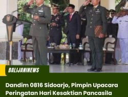 Dandim 0816 Sidoarjo, Pimpin Upacara Peringatan Hari Kesaktian Pancasila