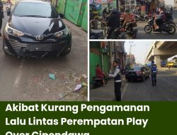 Akibat Kurang Pengamanan Lalu Lintas Perempatan Play Over Cipendawa