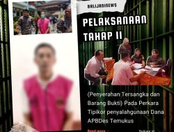 Pelaksanaan Tahap II (Penyerahan Tersangka dan Barang Bukti) Pada Perkara Tipikor penyalahgunaan Dana APBDes Temukus