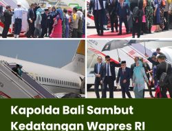 Kapolda Bali Sambut Kedatangan Wapres RI