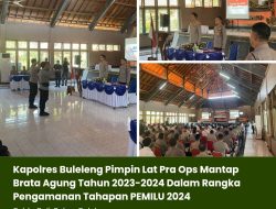 Kapolres Buleleng Pimpin Lat Pra Ops Mantap Brata Agung Tahun 2023-2024 Dalam Rangka Pengamanan Tahapan PEMILU 2024