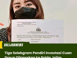 Tiga Selebgram Pendiri Investasi Cuan Group Dilaporkan ke Polda Jatim