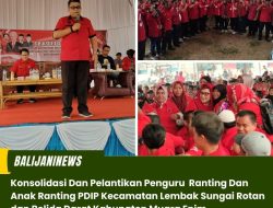 Konsolidasi Dan Pelantikan Pengurus Ranting Dan Anak Ranting PDIP Kecamatan Lembak Sungai Rotan dan Belida Darat Kabupaten Muara Enim