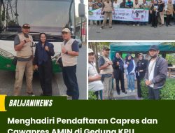 Menghadiri Pendaftaran Capres dan Cawapres AMIN di Gedung KPU