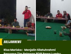 Risa Mariska : Menjalin Silatuhrahmi Bersama Tim Relawan PDIP Rawa Lumbu