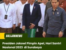 Presiden Jokowi Pimpin Apel, Hari Santri Nasional 2023 di Surabaya