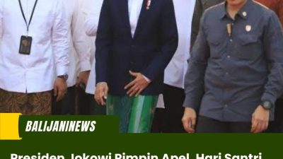 Presiden Jokowi Pimpin Apel, Hari Santri Nasional 2023 di Surabaya