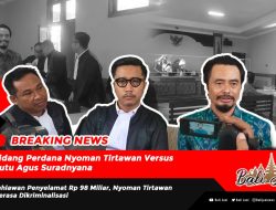 Sidang Perdana Nyoman Tirtawan Versus Putu Agus Suradnyana