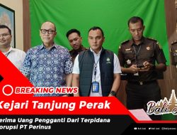 Kejari Tanjung Perak Terima Uang Pengganti Dari Terpidana Korupsi PT Perinus