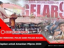 7.000 Personil Polisi dari Polda Sulsel Disiapkan untuk Amankan Pilpres 2024