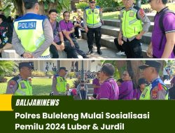 Polres Buleleng Mulai Sosialisasi Pemilu 2024 Luber & Jurdil