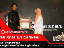 Wali Kota Eri Cahyadi Raih Penghargaan The Right Man On The Right Place