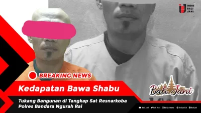 Kedapatan Bawa Shabu, Tukang Bangunan di Tangkap Sat Resnarkoba Polres Bandara Ngurah Rai