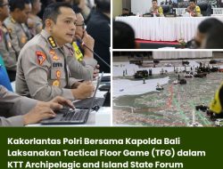 Kakorlantas Polri Bersama Kapolda Bali Laksanakan Tactical Floor Game (TFG) dalam KTT Archipelagic and Island State Forum