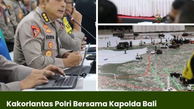 Kakorlantas Polri Bersama Kapolda Bali Laksanakan Tactical Floor Game (TFG) dalam KTT Archipelagic and Island State Forum